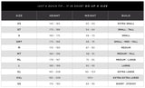 HUUB Size Chart